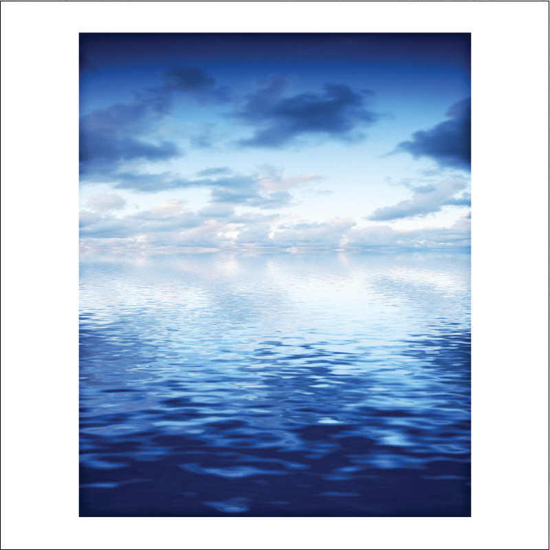 Πίνακας σε καμβά με Θάλασσα μπλε ορίζοντας